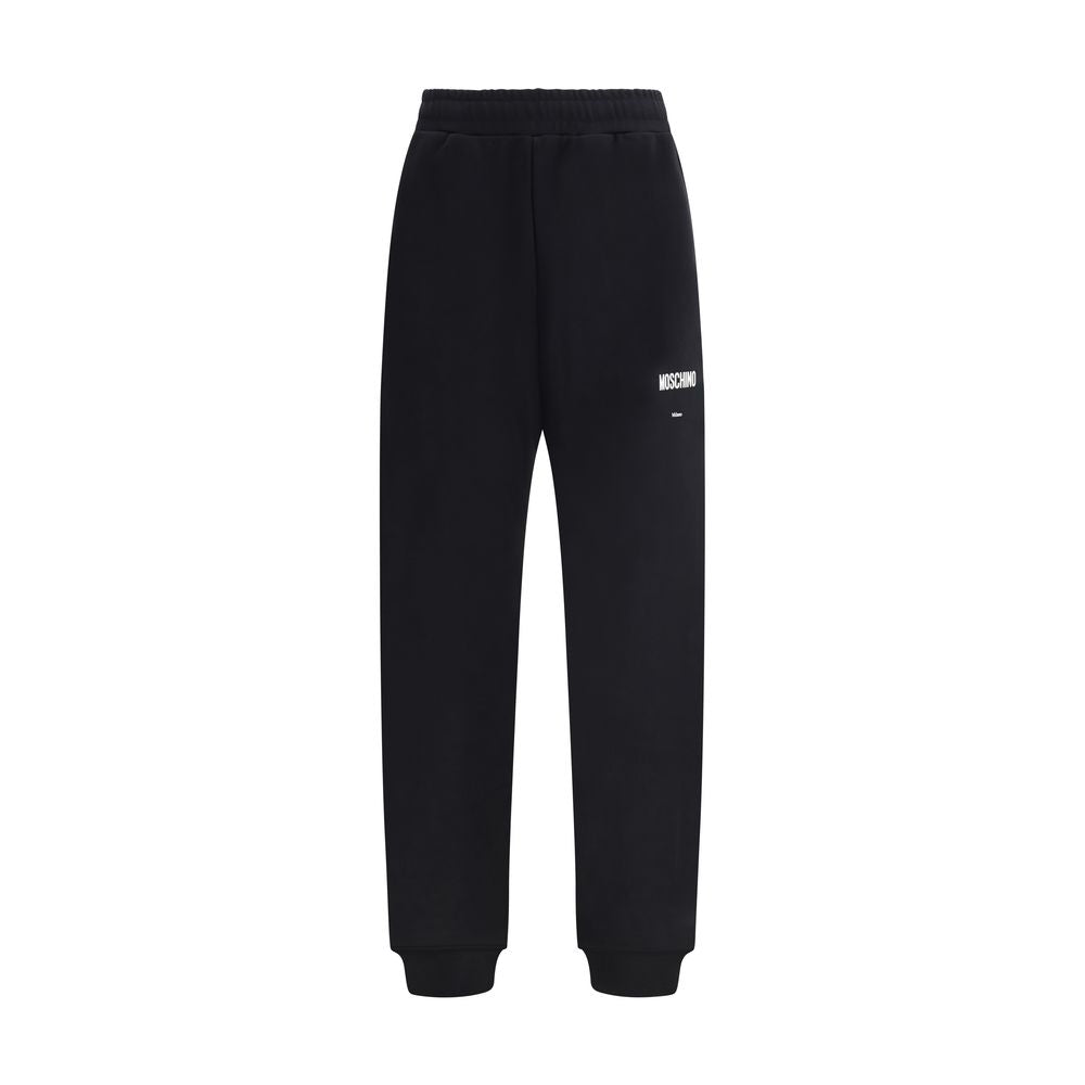 Pantalones informales Moschino de algodón negro