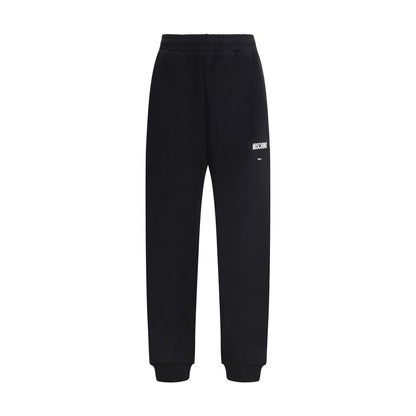 Pantalones informales Moschino de algodón negro