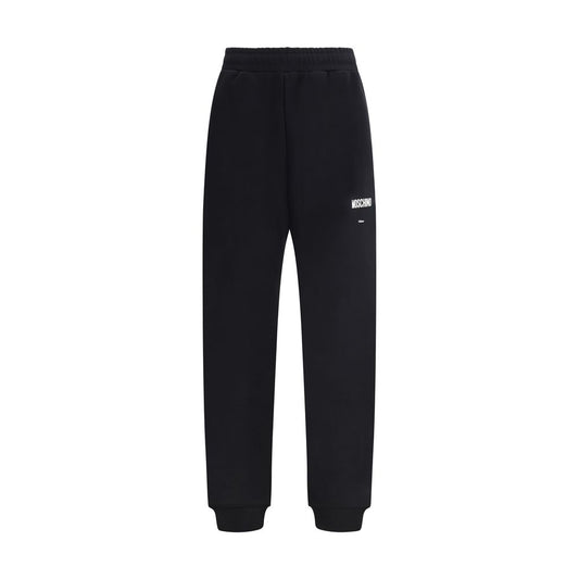 Pantalones informales Moschino de algodón negro