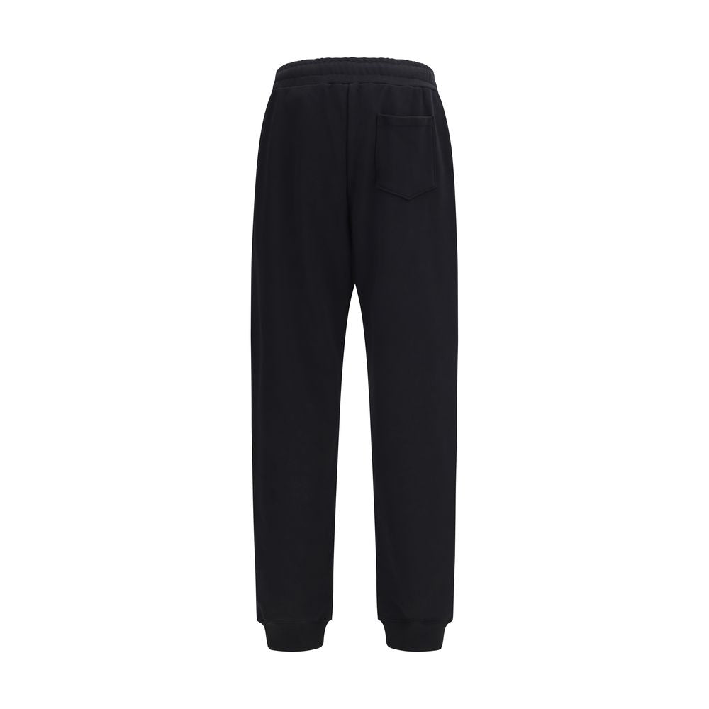 Pantalones informales Moschino de algodón negro