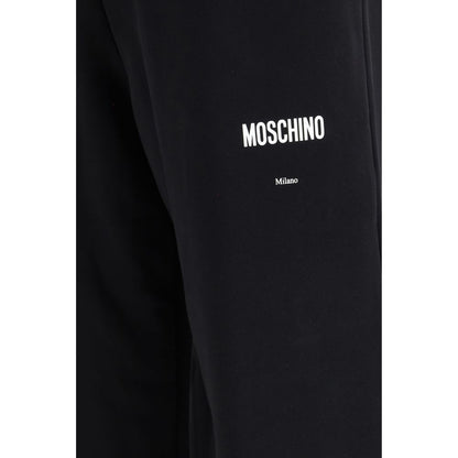 Pantalones informales Moschino de algodón negro