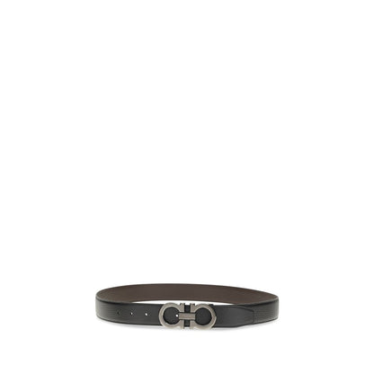 Ceinture Ferragamo noire en cuir de veau Bos Taurus coupe classique