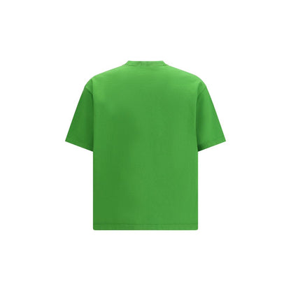 T-shirt bicolore en coton Prada