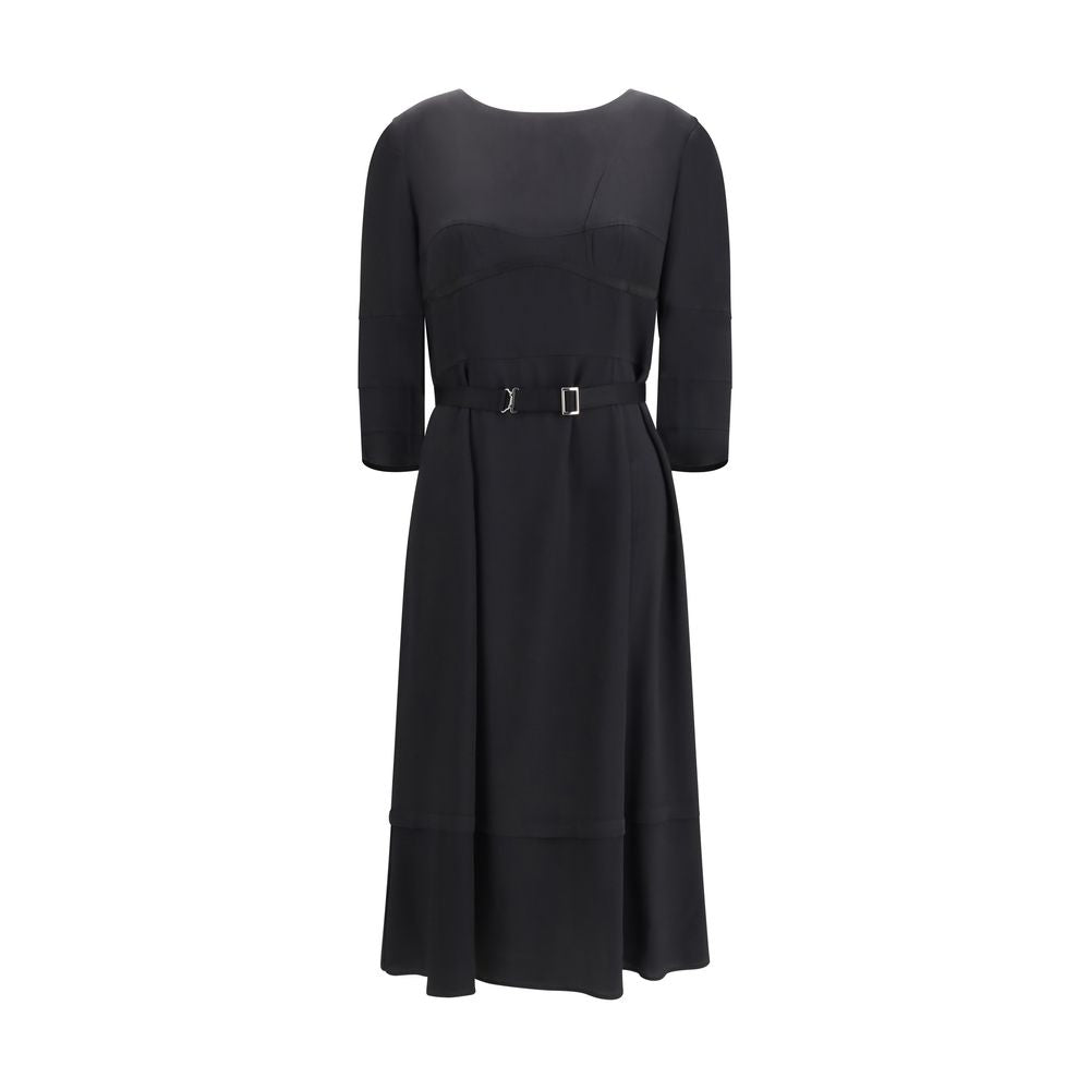 Vestido informal de acetato negro de Prada