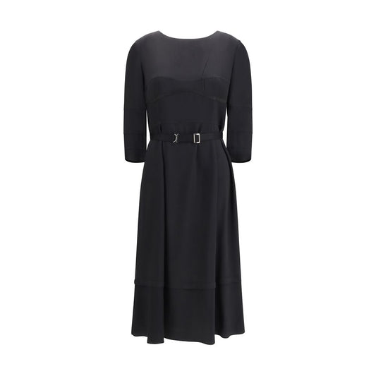 Vestido informal de acetato negro de Prada