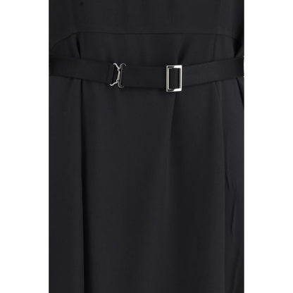Vestido informal de acetato negro de Prada
