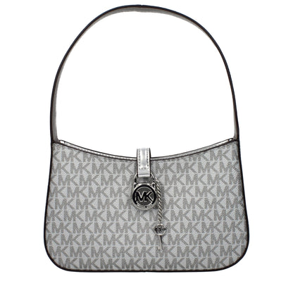 Sac à main Michael Kors en tissu gris