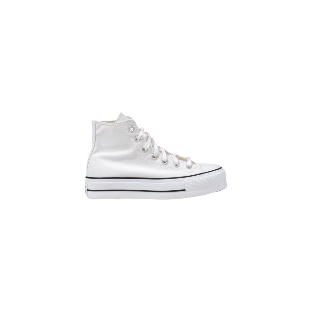 Zapatillas Plataforma Blanca En Poliéster De Converse