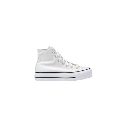Zapatillas Plataforma Blanca En Poliéster De Converse