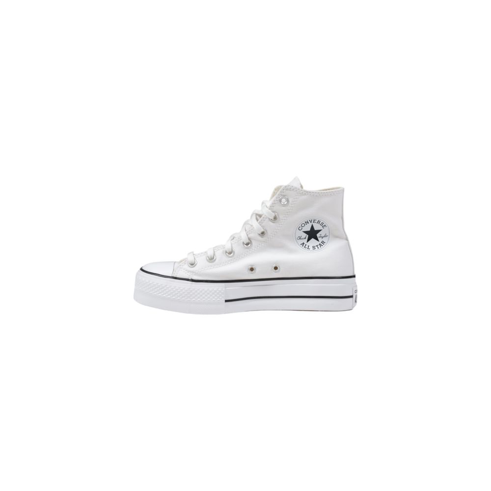 Zapatillas Plataforma Blanca En Poliéster De Converse