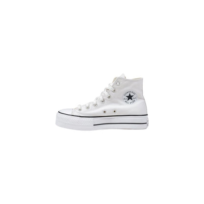 Zapatillas Plataforma Blanca En Poliéster De Converse