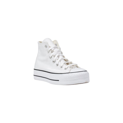 Zapatillas Plataforma Blanca En Poliéster De Converse