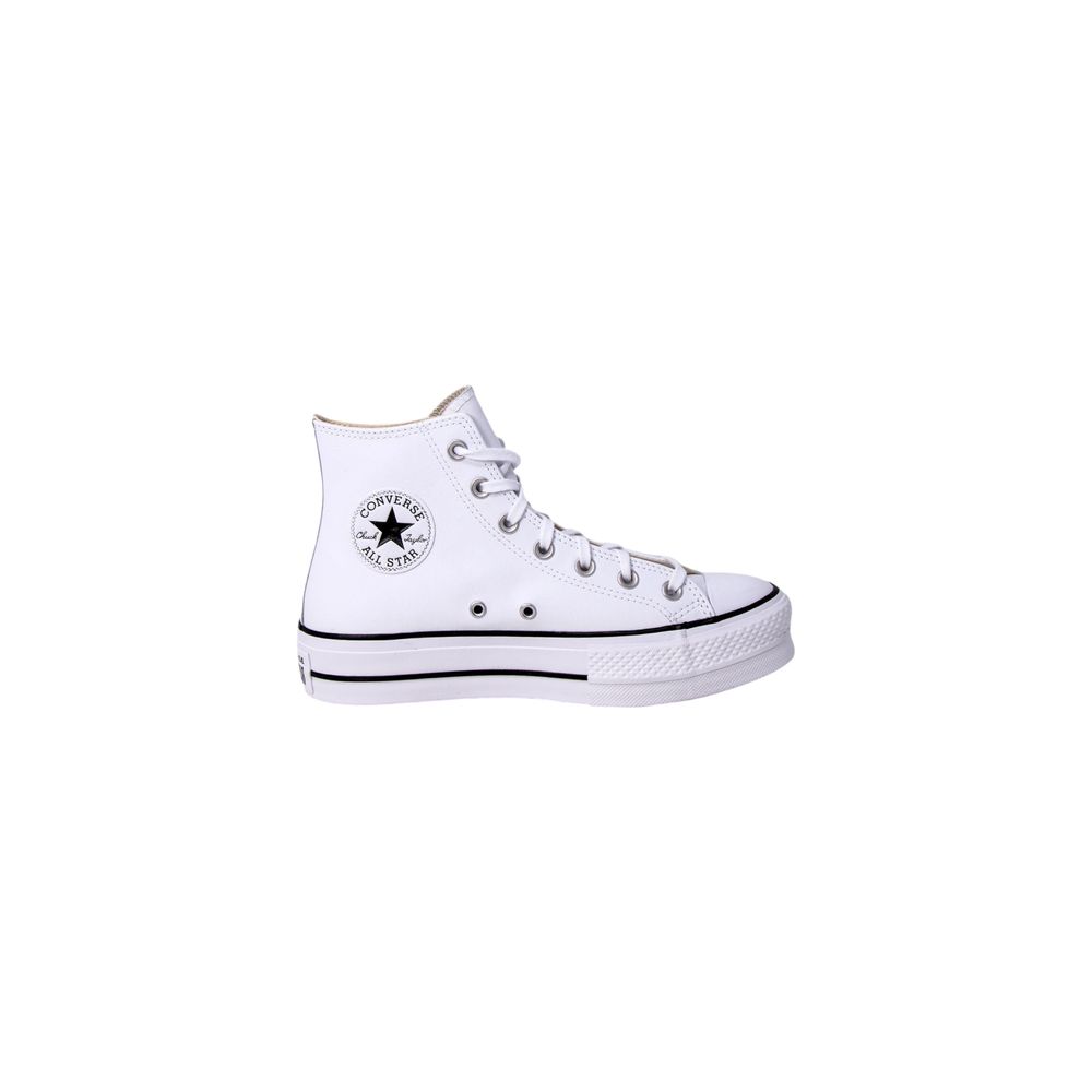 Converse White Platform and Polyethylene Sneakers