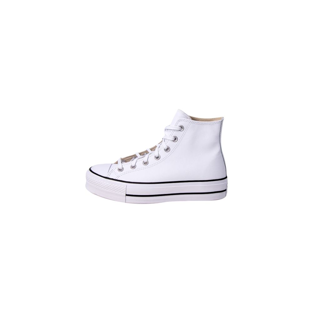 Converse White Platform and Polyethylene Sneakers
