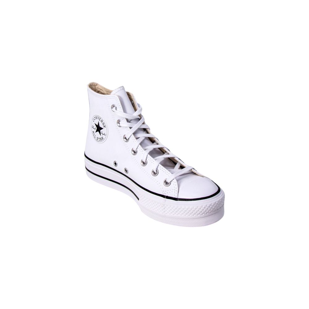 Converse White Platform and Polyethylene Sneakers