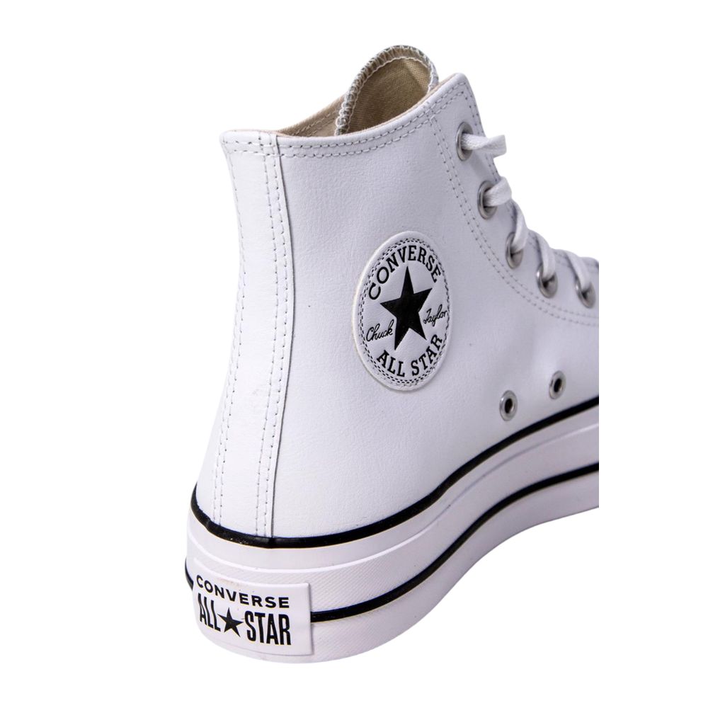 Converse White Platform and Polyethylene Sneakers