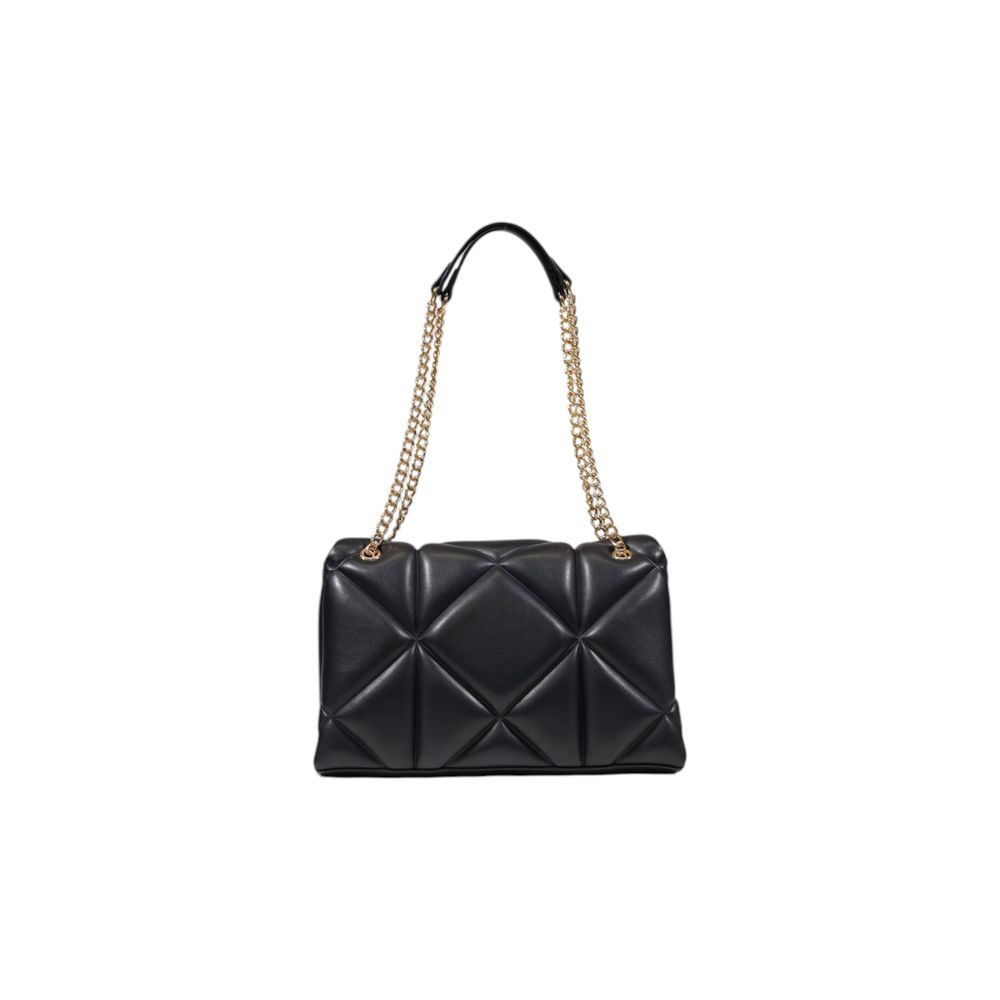 Bolso De Mano Negro Love Moschino En Poliuretano
