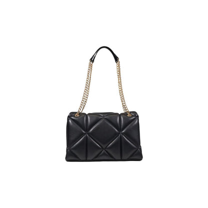 Bolso De Mano Negro Love Moschino En Poliuretano