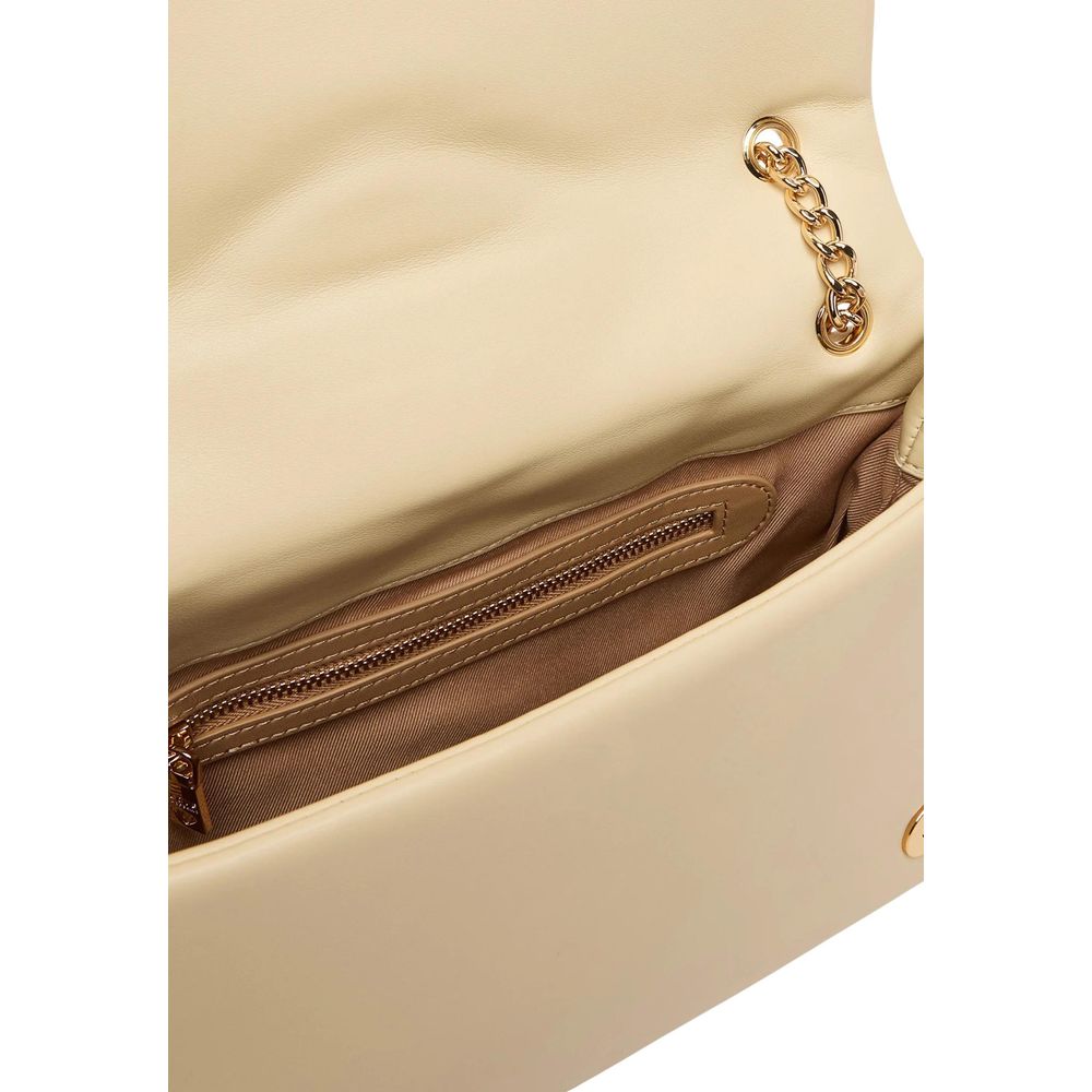 Sac à main Love Moschino en similicuir beige