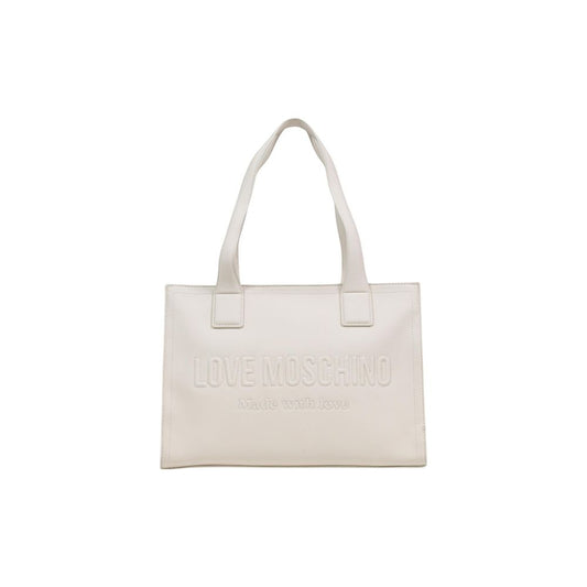 Sac à main Love Moschino beige en polyéthylène