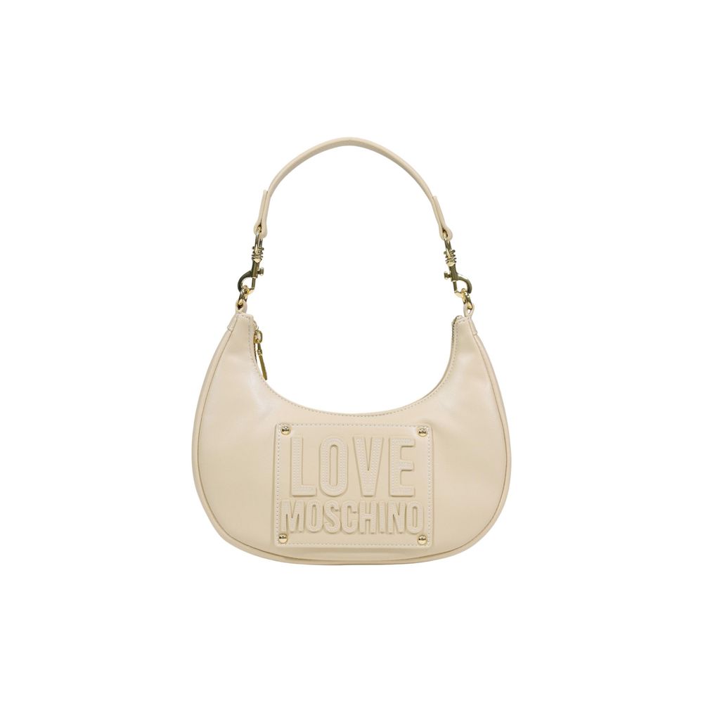 Sac à main Love Moschino en polyéthylène crème