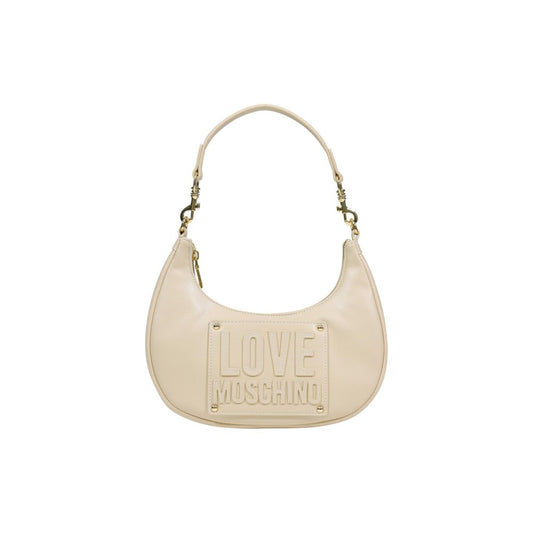 Sac à main Love Moschino en polyéthylène crème