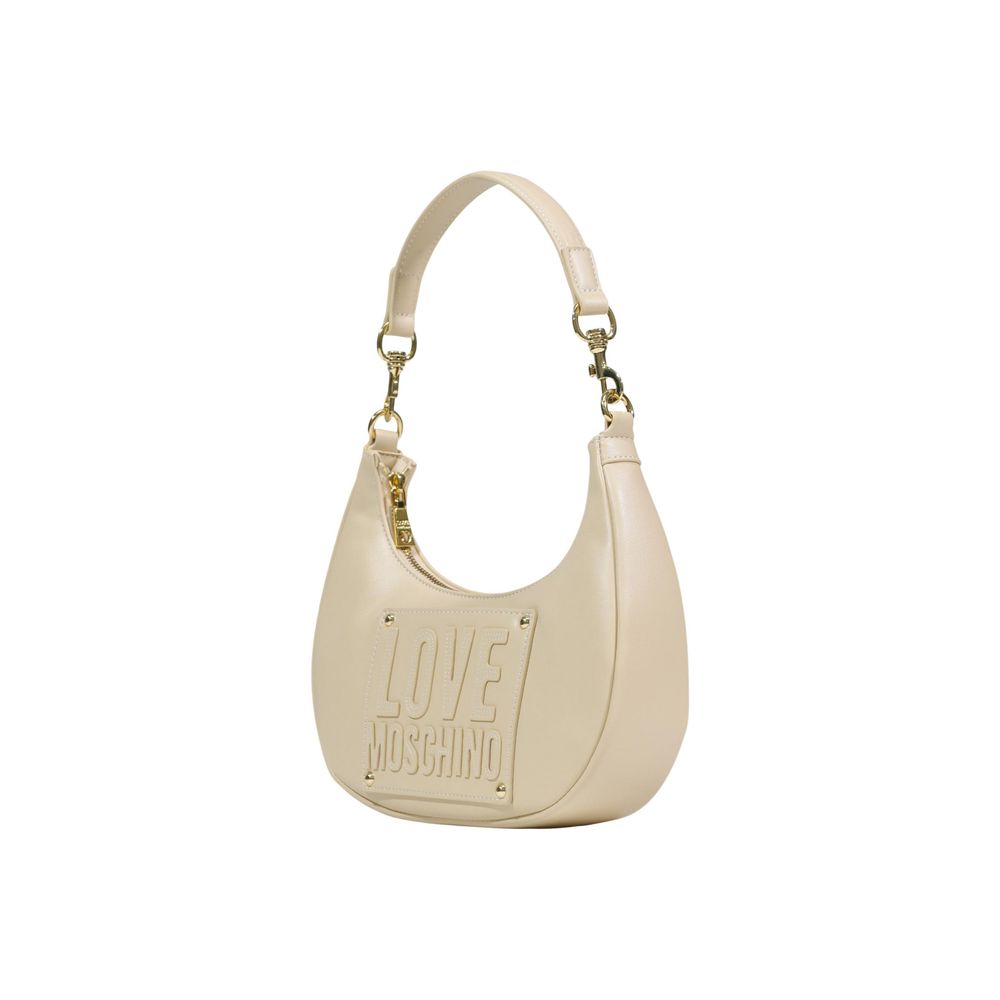 Sac à main Love Moschino en polyéthylène crème