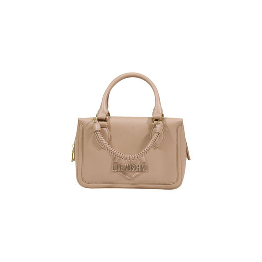 Sac à main Love Moschino beige en polyéthylène
