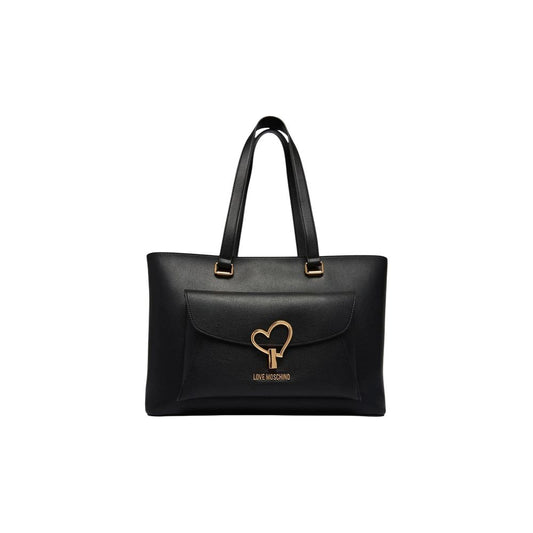 Bolso de mano Love Moschino de polietileno negro