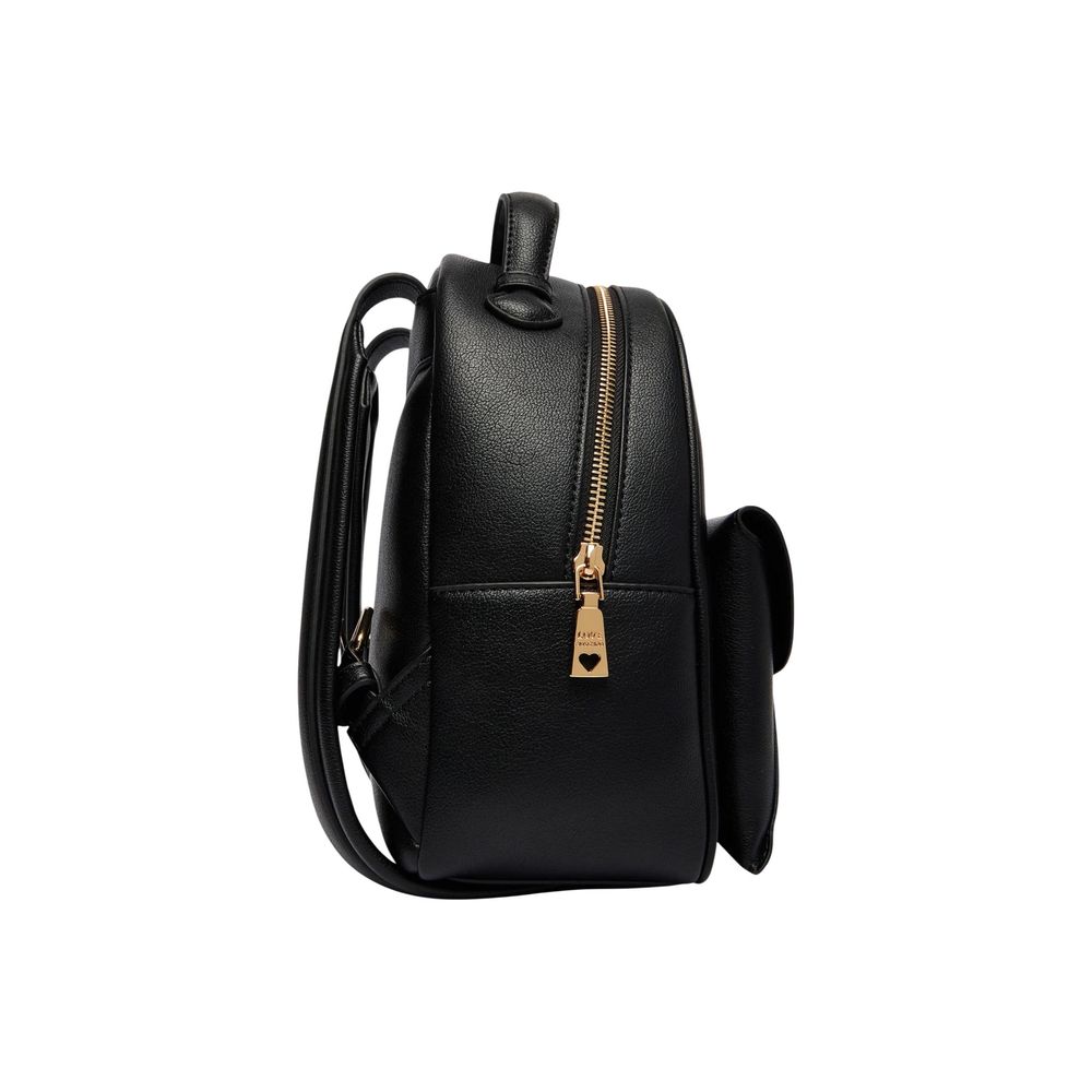 Mochila negra de polietileno Love Moschino