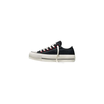 Zapatillas de plataforma de tela negra Converse