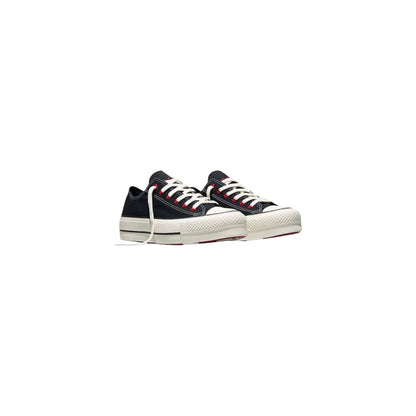 Zapatillas de plataforma de tela negra Converse