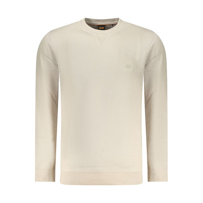 Hugo Boss Beige Cotton Men's Sweatshirt