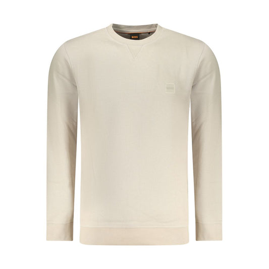Hugo Boss Beige Cotton Men's Sweatshirt