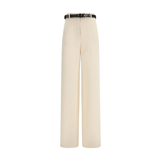 Pantalon habillé Max Mara en triacétate beige