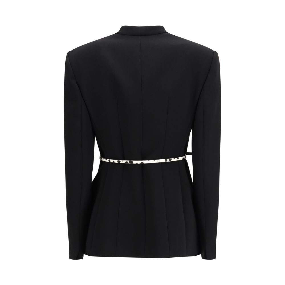Abrigo de triacetato negro Max Mara