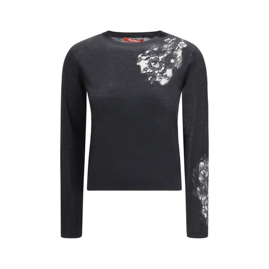 Sudadera de seda negra Max Mara