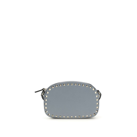 Sac à bandoulière Valentino Garavani en cuir de veau bleu Bos Taurus