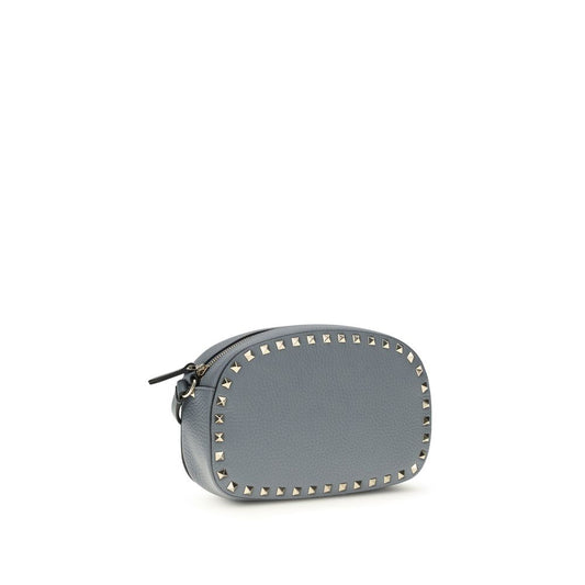 Sac à bandoulière Valentino Garavani en cuir de veau bleu Bos Taurus