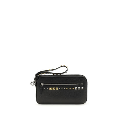 Accesorios Valentino Garavani de piel de becerro negra Bos Taurus