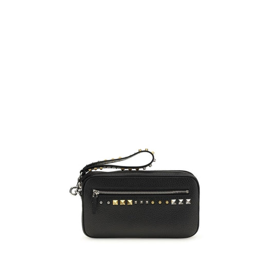 Accesorios Valentino Garavani de piel de becerro negra Bos Taurus