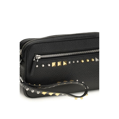 Accesorios Valentino Garavani de piel de becerro negra Bos Taurus