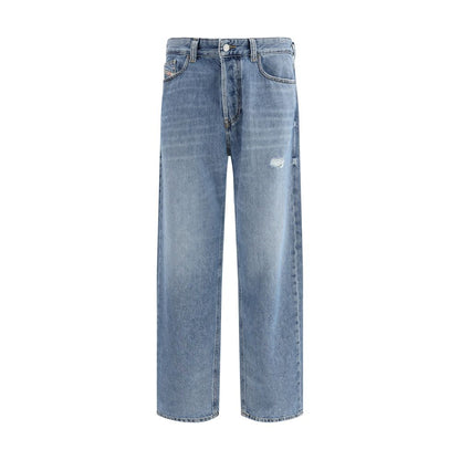 Pantalones Vaqueros Diesel Azules de Algodón de Corte Holgado