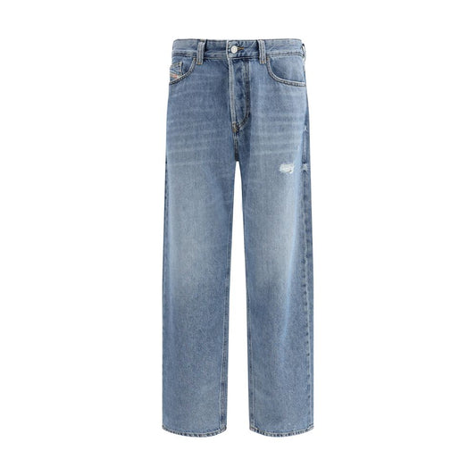 Pantalones Vaqueros Diesel Azules de Algodón de Corte Holgado