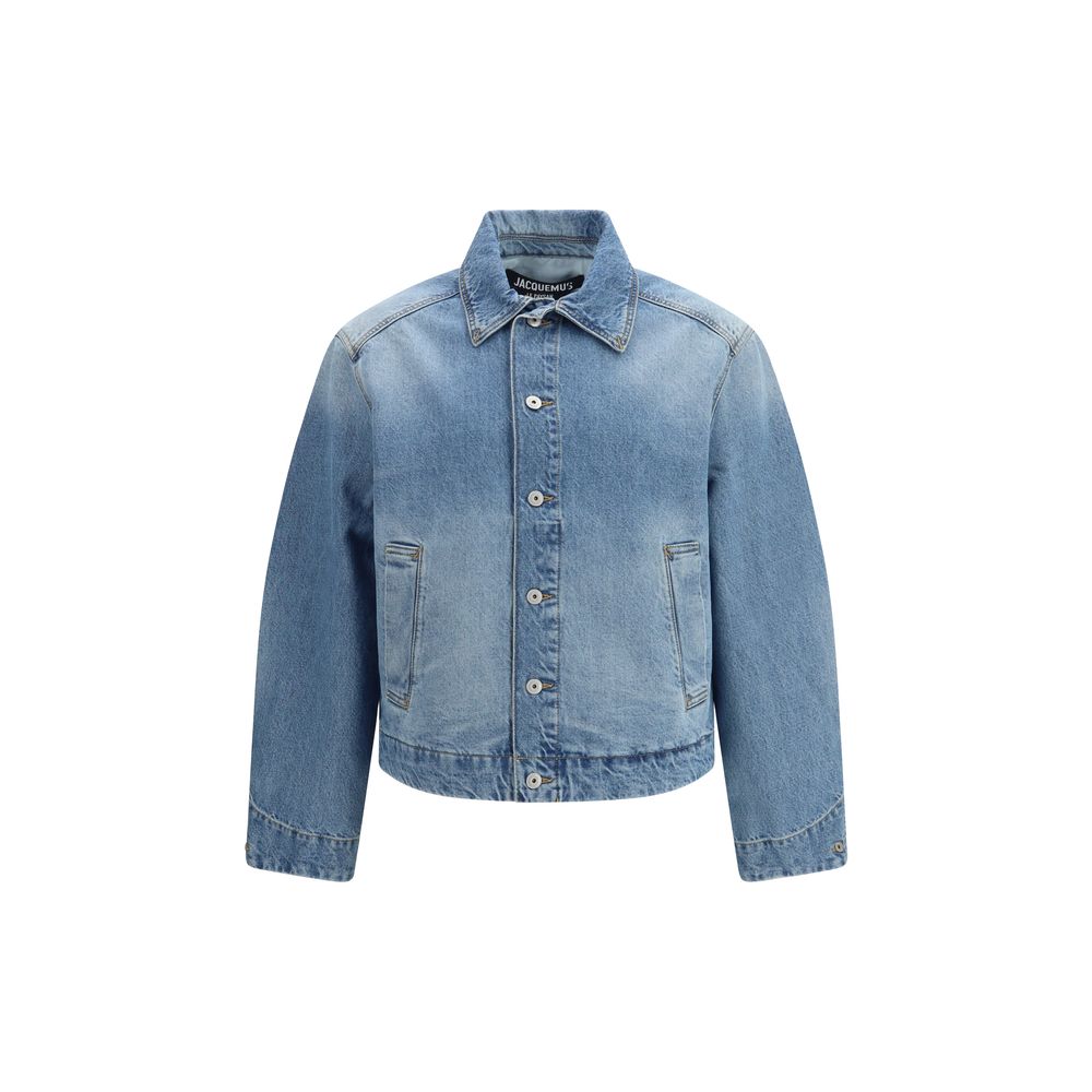 Chaqueta de mezclilla Jacquemus de poliamida azul
