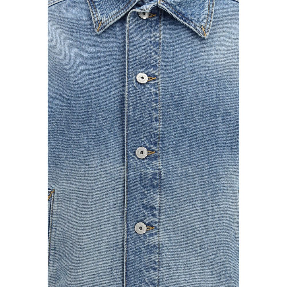 Chaqueta de mezclilla Jacquemus de poliamida azul