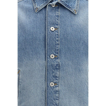 Chaqueta de mezclilla Jacquemus de poliamida azul