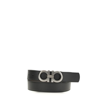 Cinturón Ferragamo Negro De Piel De Becerra Regular Bos Taurus