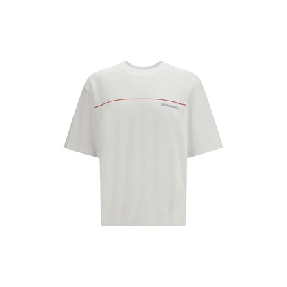 Camiseta de algodón blanca Dsquared²