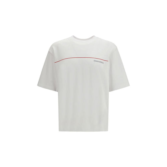 Camiseta de algodón blanca Dsquared²